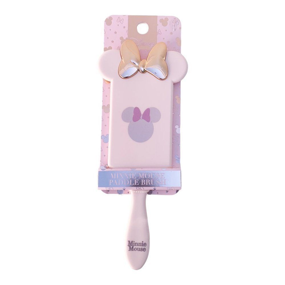 Disney Womens Multicolor Minnie Mouse Rubber Handled Paddle Hair Brush One Size - Picture 2 of 13